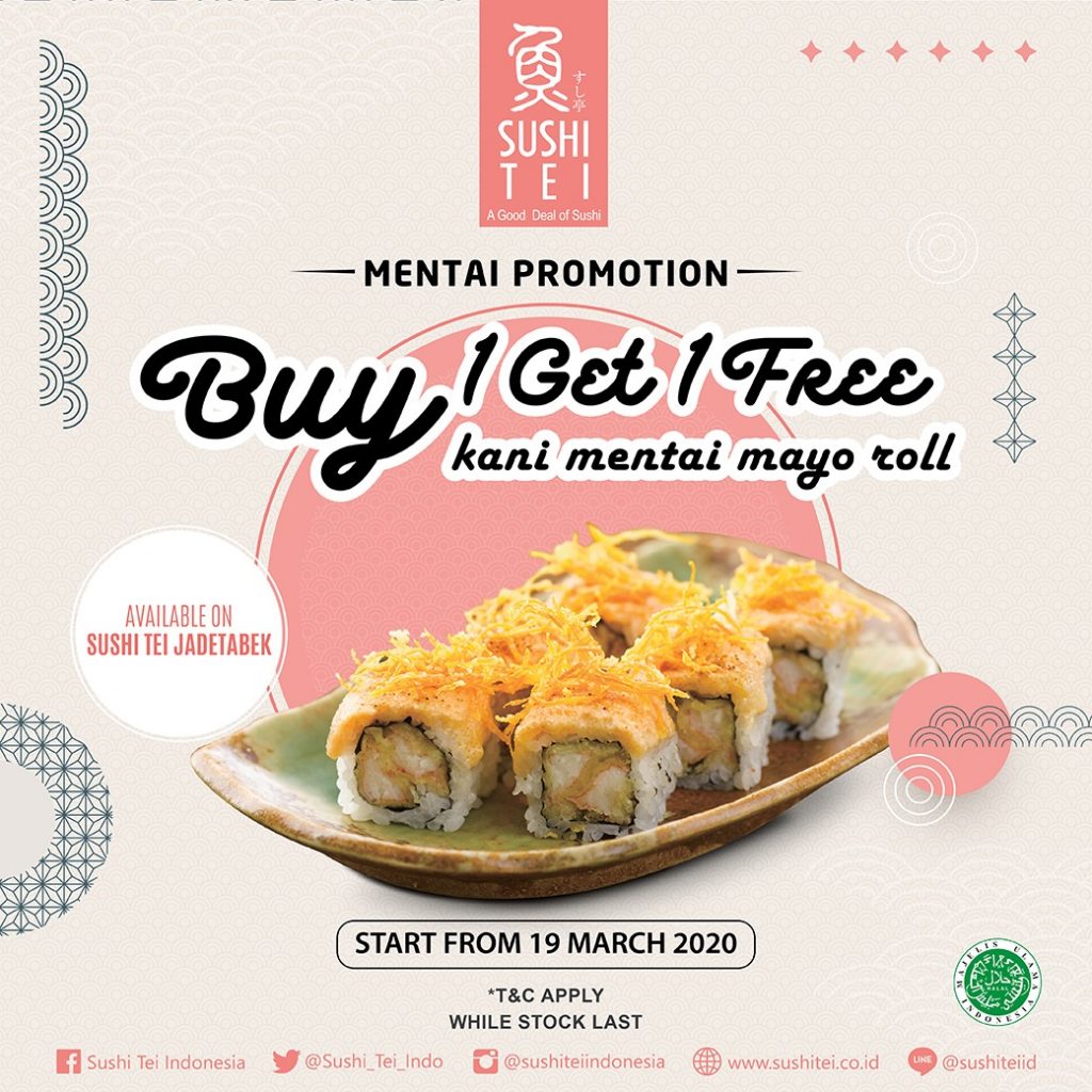 SUSHI TEI BUY 1 GET 1 | CENTRAL PARK MALL JAKARTA
